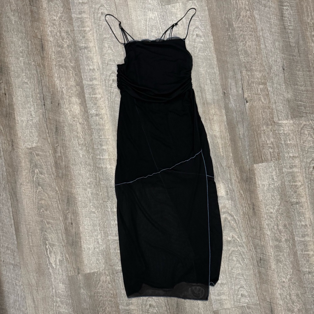 Y2K Urban Outfitters Black Mesh Dress Sz S